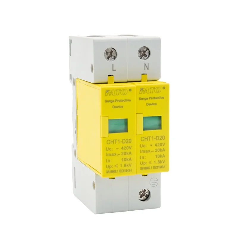 FATO SPD Surge Protector Device 220V 380V AC 10A 16A 25A PV Power Arrester