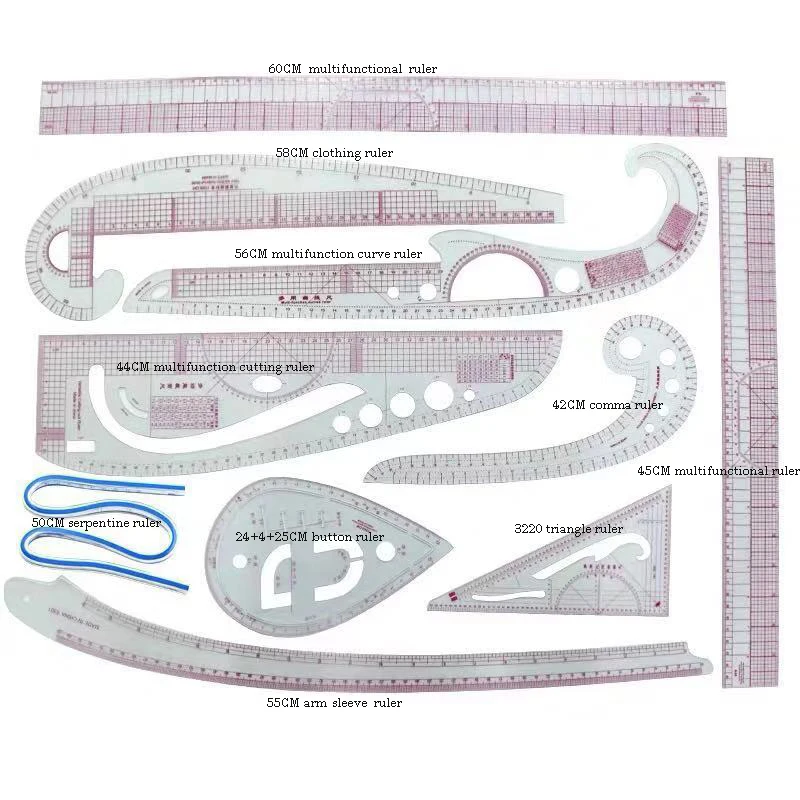 
cheap clothing ruler and dressmaking ruler for apparel design measure 