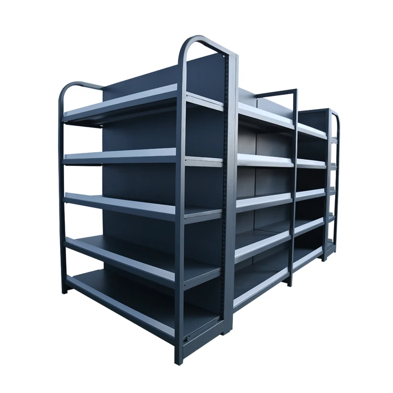 Heavy Duty Cold-Rolled Steel Supermarket Rack Gondola Supermarket Shelves With Cheap Price