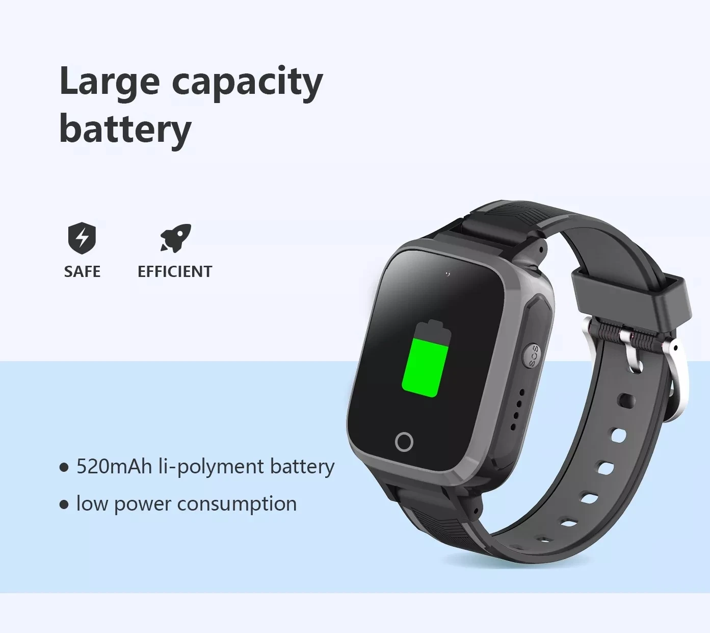 Casmoo factory price china manufacture personal alarm mobile phone gps tracker ce rohs smart watch