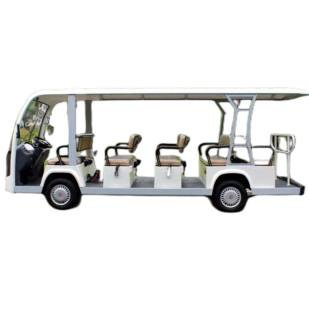Electric Golf Bus 14 Seater Passenger Club Sightseeing Electric Scenic Campus Tour Bus