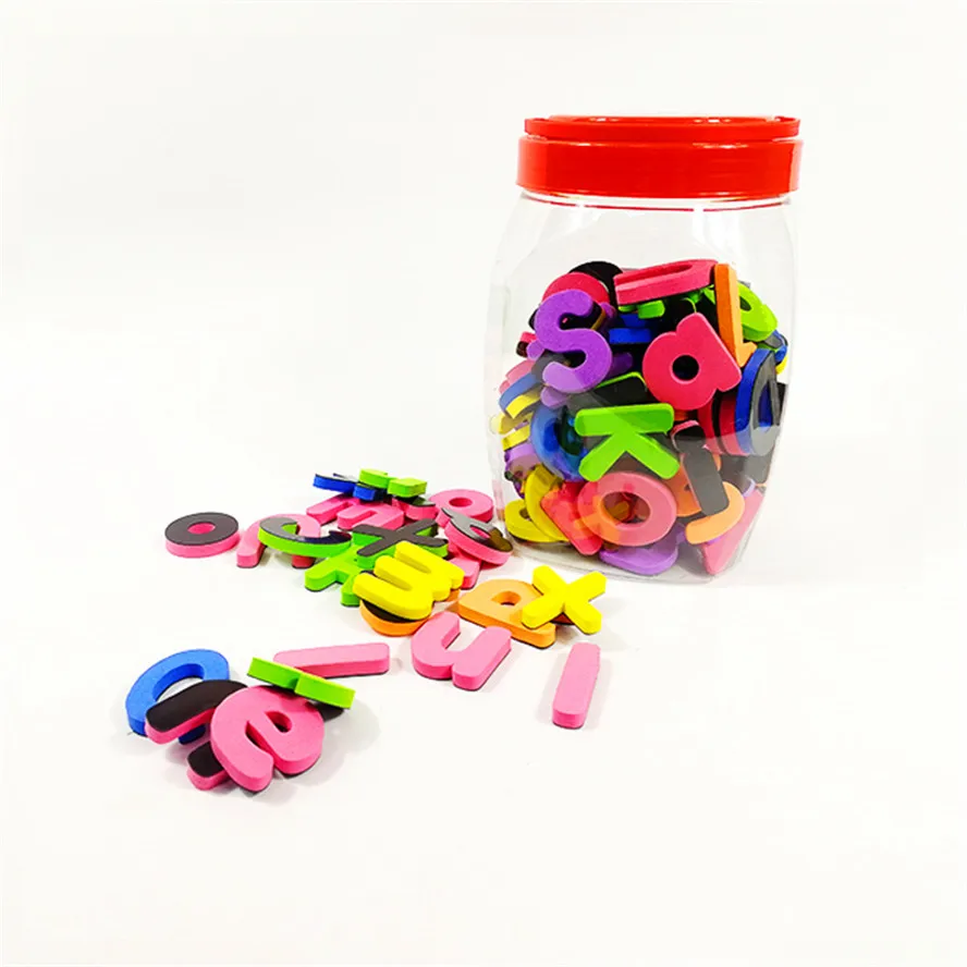 Free sample products kids educational eva foam alphabet lower case magnetic letters numbers for whiteboards