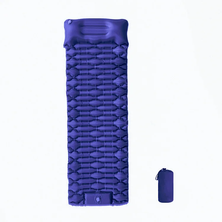 Custom Ultralight TPU Inflatable Air Mattress Sleeping Pad Outdoor Camping Mat with Pillow Attached