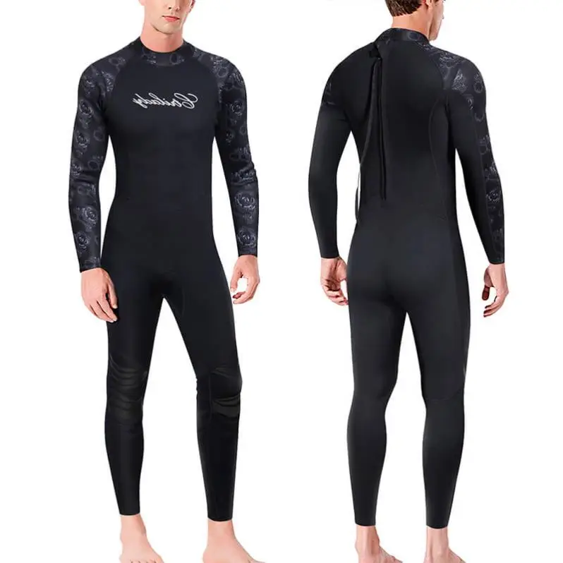 Оптовая продажа, неопреновые костюмы для дайвинга с длинным рукавом, сохраняющий тепло, плавательный гидрокостюм для мужчин
