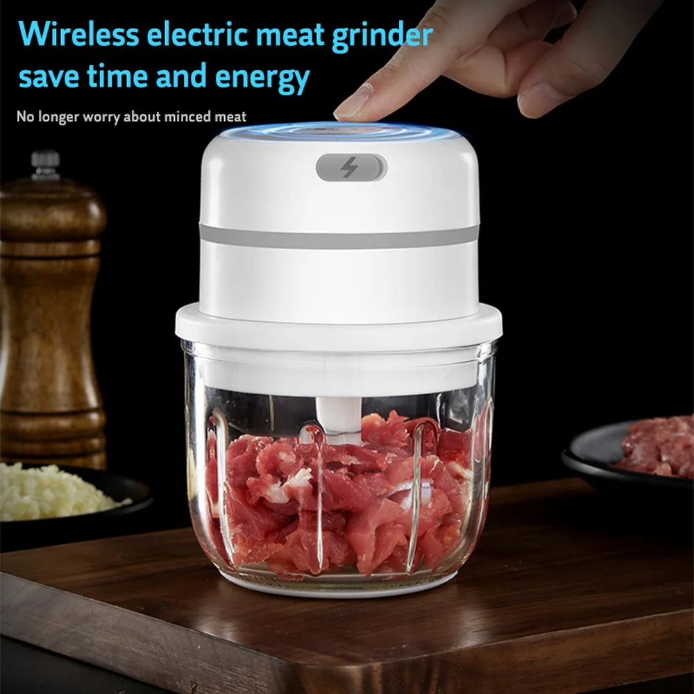 NEW ORIGINAL Mini 110 Portable Food Processor Electric Garlic Masher Chopper Grinder For 2021