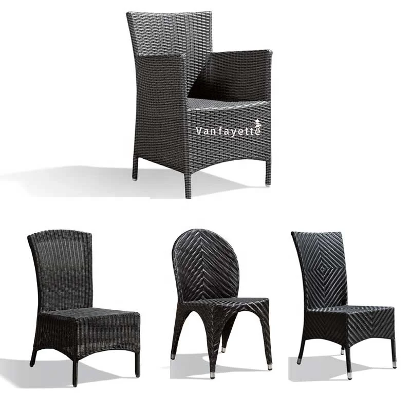 Woven Rattan Products Cane Outdoor Dining Chairs Rattan Garden Dining Chairs Rattan and Metal Dining Chairs
