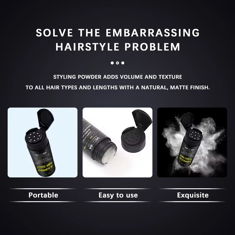 Own Brand Hair Texturizing Styling Powder for Volume Neutral Medium Comes with GMP Certified Alcohol Free for All Ages 20g