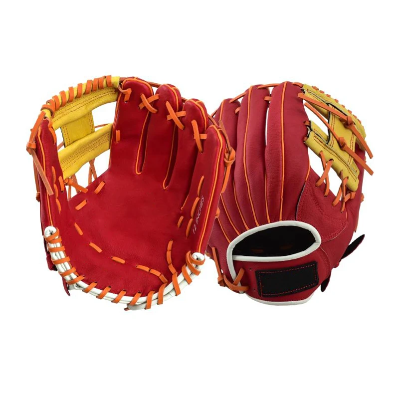 OEM De Bateo Custom Wholesale Outdoor Youth Leather Softball Gloves Train Mitt Fielding Baseball Gloves