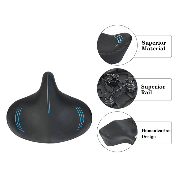 Wide Big Bum Bicycle Saddle Seat Bike Cushion Cycle Saddle Seat