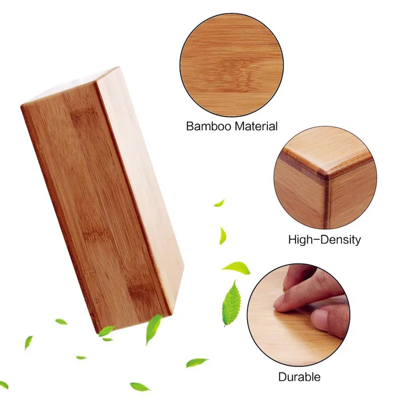 Chinese Factory Custom Bamboo Yoga Block