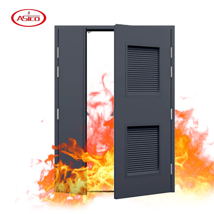 ASICO 3 Hours Fire Proof Steel Rolling Industrial Doors Fire Rated Roller Shutter Door Hotel