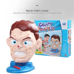 High quality Simulate Face Shape Squeeze Acne Toy popular Pimple Parent-Child Board Game Funny Educational Puzzle Novelty Toy