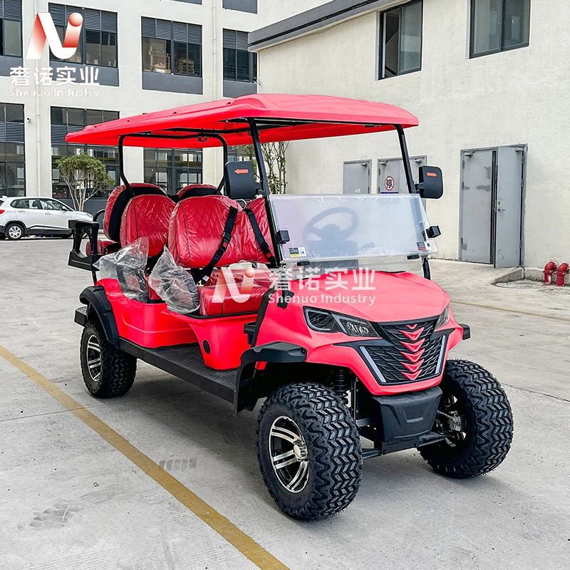Multifunctional 6 person CE approved golf petrol cart customizable gasoline 4 seater golf cart