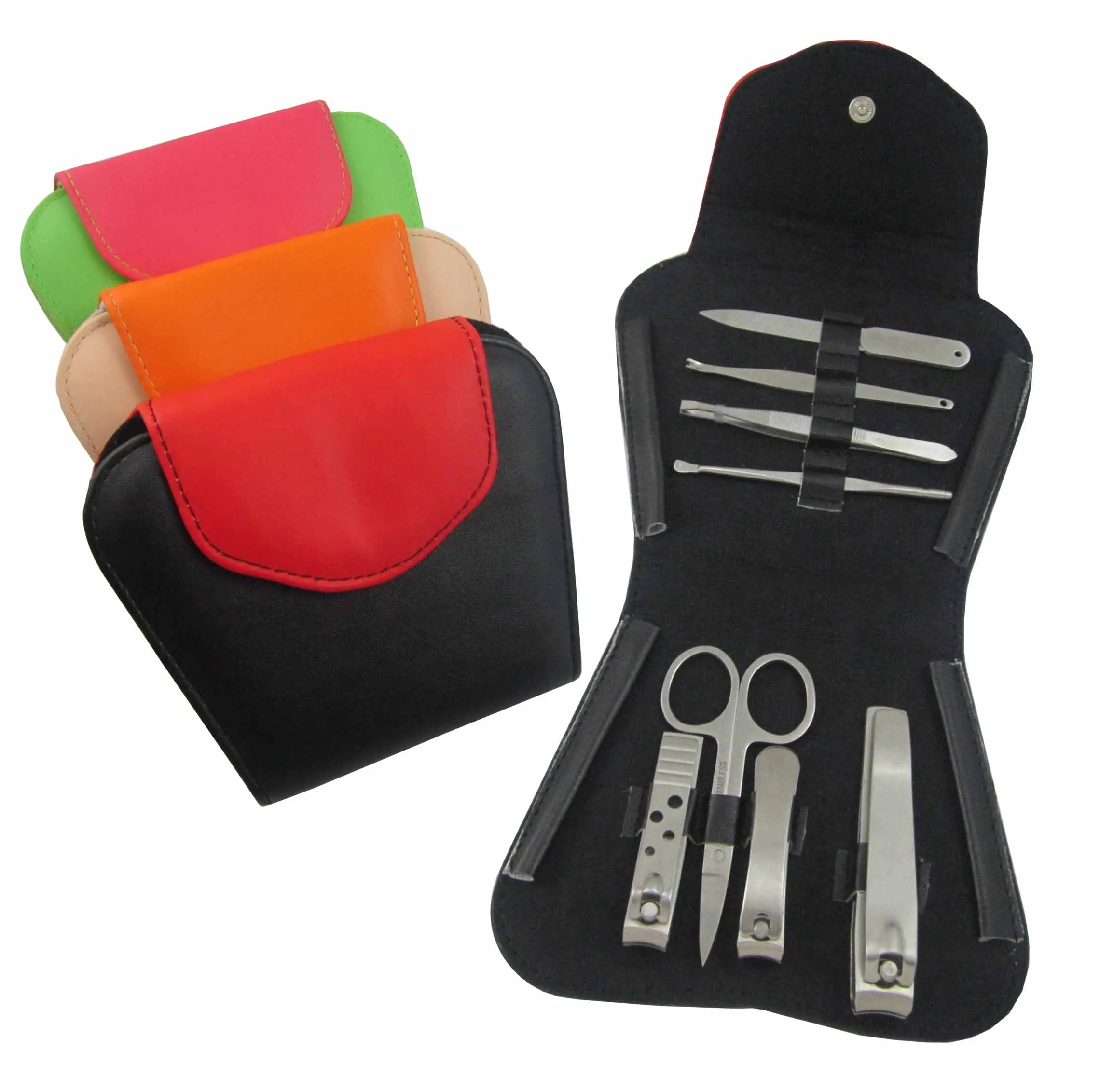 Popular Red Color Pouch Stainless Steel Avon Manicure Set