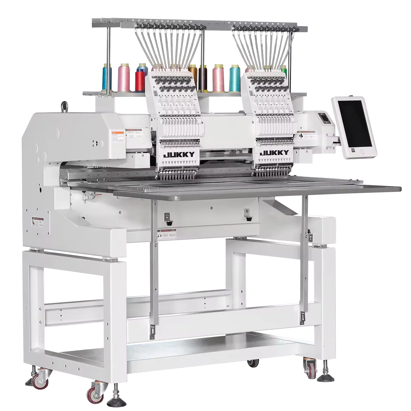 JUKKY 15 Needles Two-Head Automatic Industrial Embroidery Machine Cap Flat Computerized Core Motor Other Industrial Applications