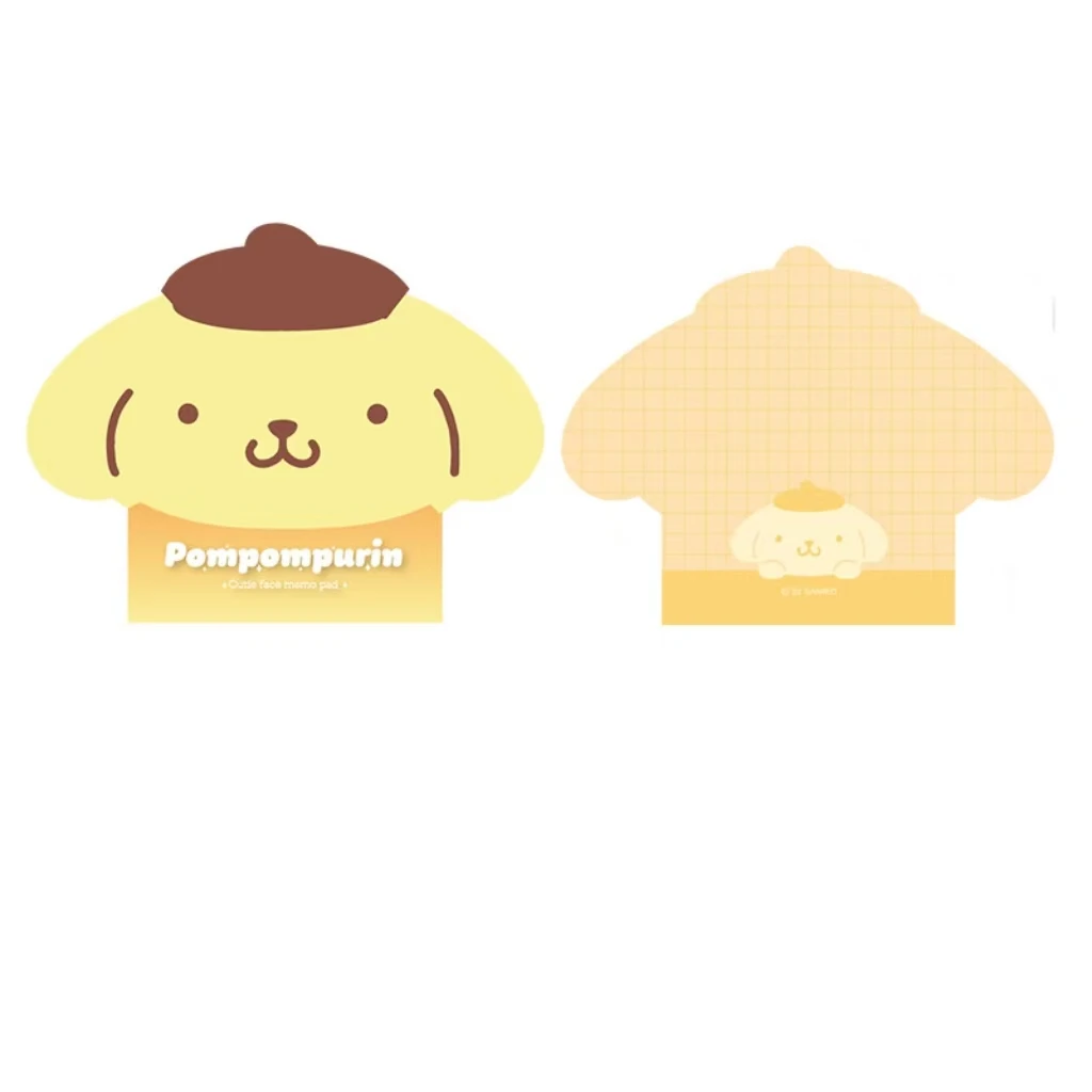 Sanrio cartoon head note book Cute note message material Memo Notes 50 pieces