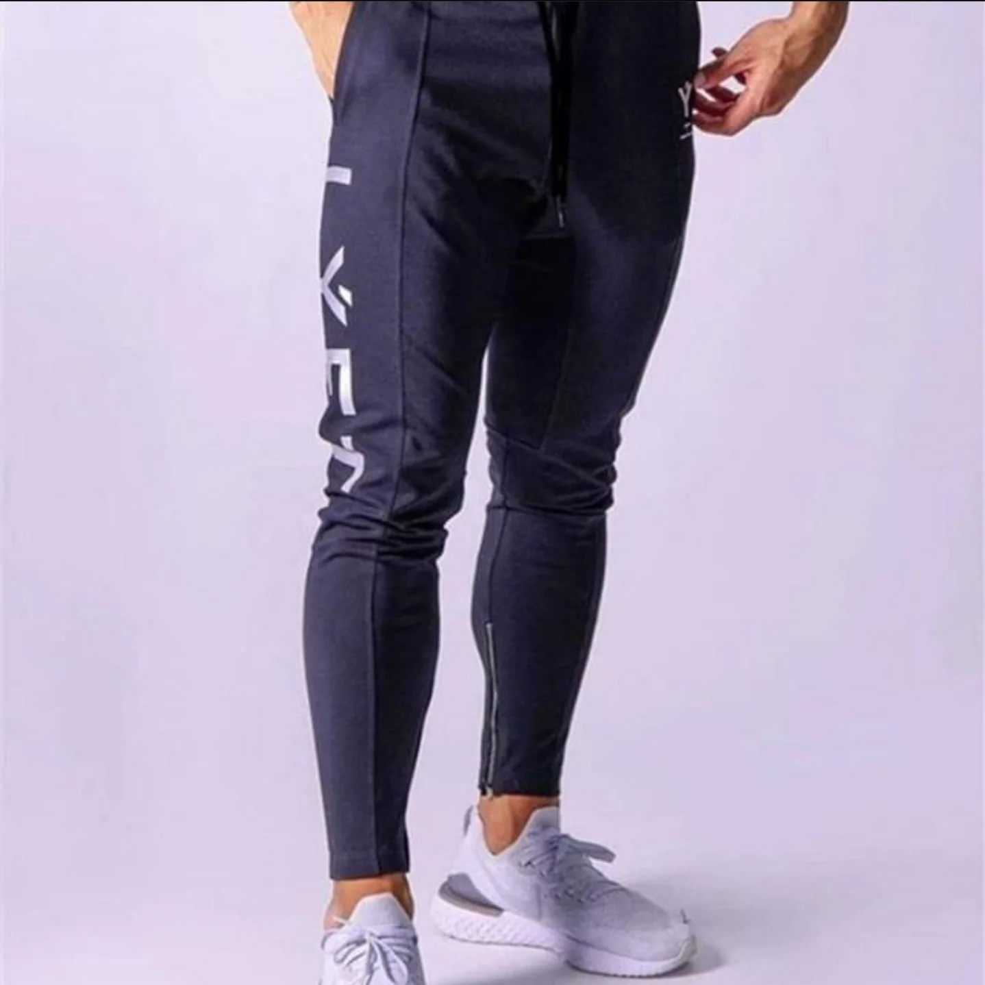 Custom Wholesale Workout Fitness Sweatpants Tapered Slim Fit Gym Cotton Jogger Track pants Man