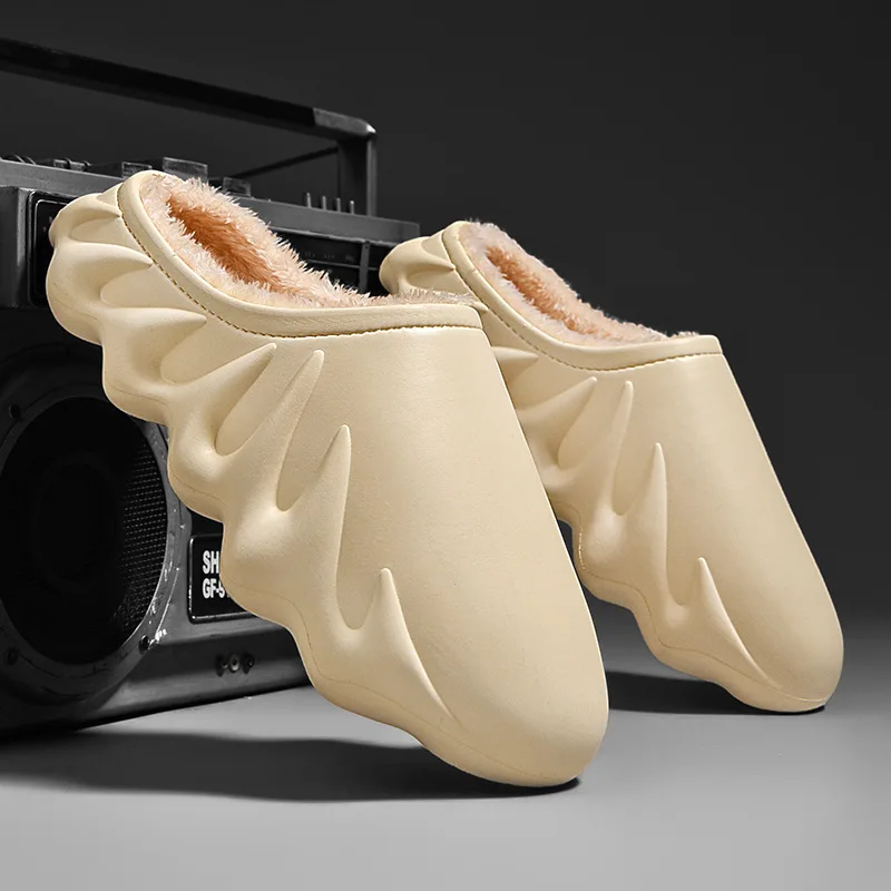 Логотип на заказ новый стиль меховые шлепанцы yeezy модные уличные и комнатные тапочки для