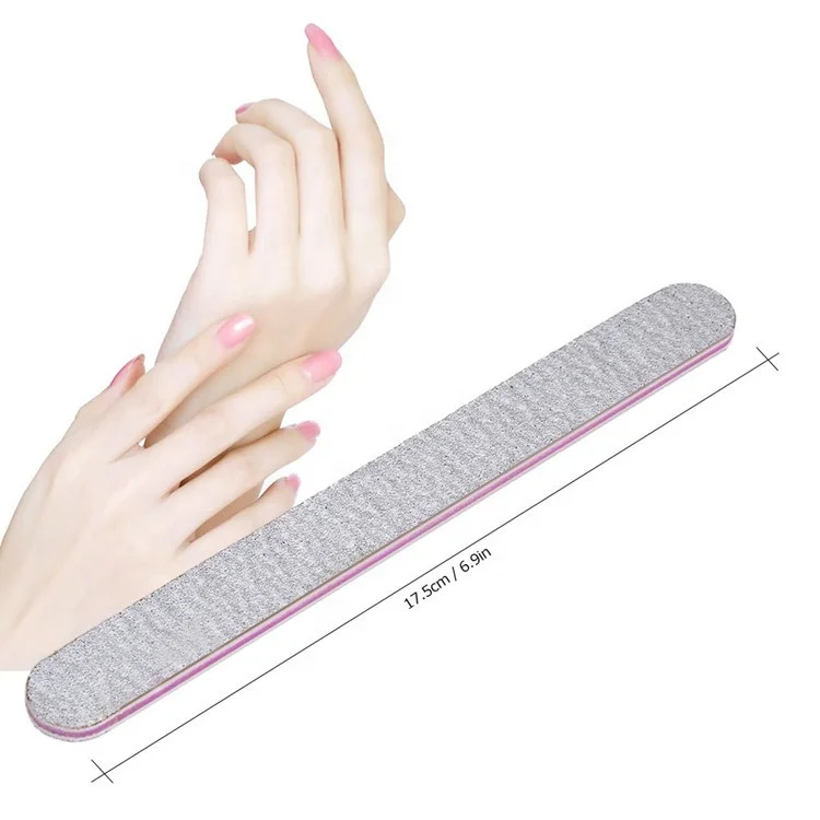 Sialia Small Professional Custom Double Side Disposable Nail File 100/180 Sandpaper Nail File