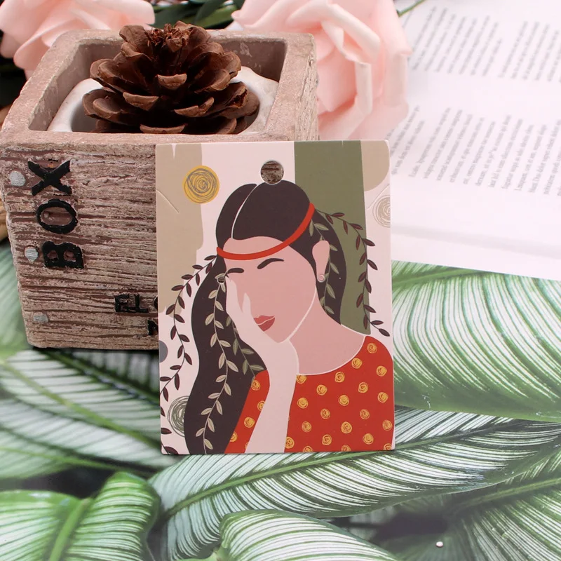 Custom Logo Bracelets Earrings Headbands Necklaces Paper Tags Cards Jewelry Tags