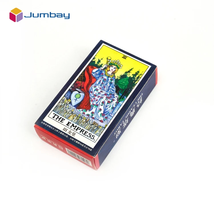 Custom RGB Print Fortunetelling Tarot cards  Printing Oracle Tarot Cards Decks Set And Box With Printed Guidebook For Selling