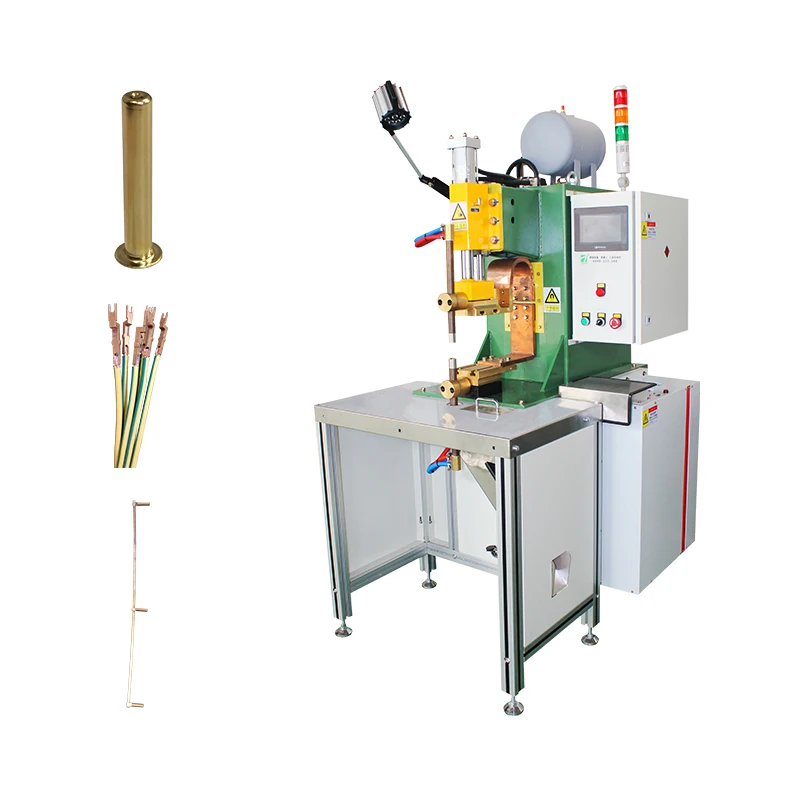 Famous brand PLC mfdc resistance automatic double side table spot welding machine for brass