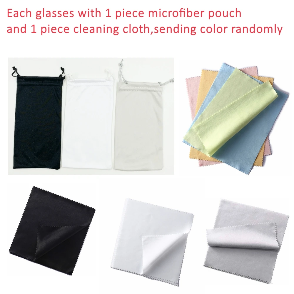 Free pouch cloth frameless fashion UV400 Sunglasses Durable Metal hinge comfortable support anti blue light glasses