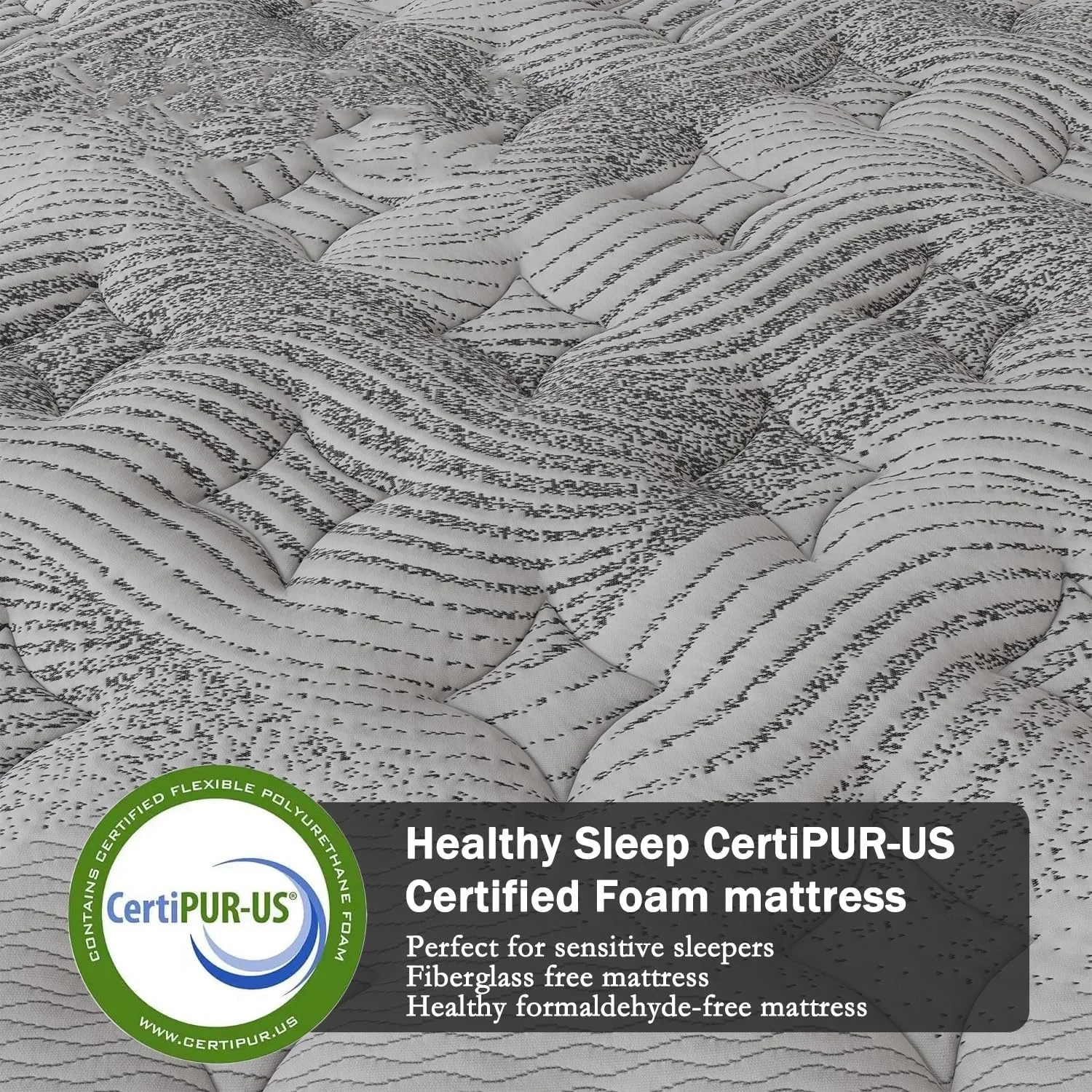 King Queen Mattress Bamboo Charcoal Memory Foam for Cool Sleep Pressure Relief Hypoallergenic Foam Mattress Bed in a Box