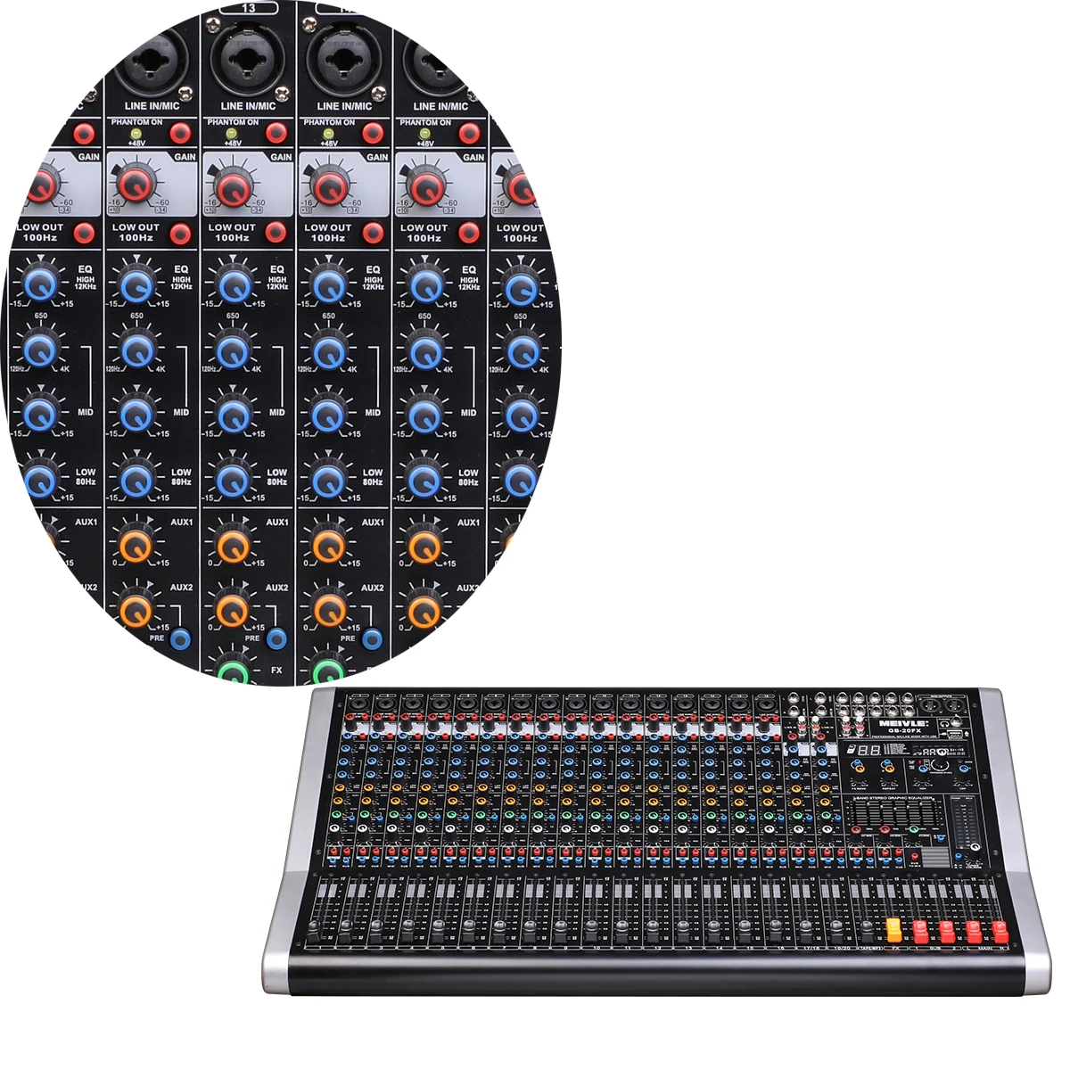 professional stereo audio soundcraf digital music pa system 18 Channel Mixer