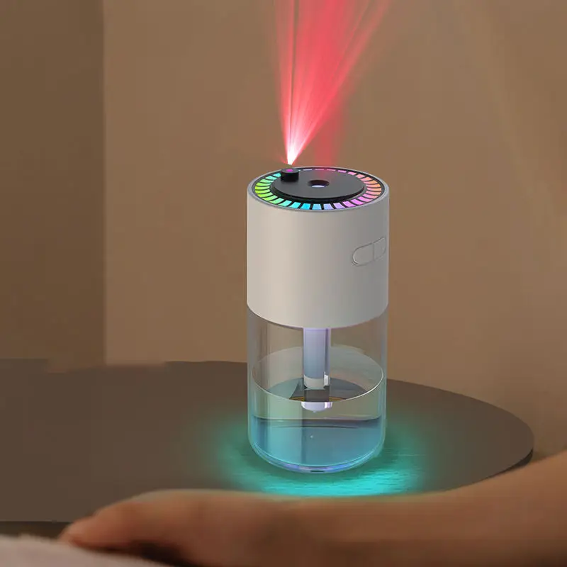Colorful LED Night Light Starry Sky Projector Lamp Small Car Humidifier 280ml Anti Drying Cool Mist Mini USB Air Humidifier