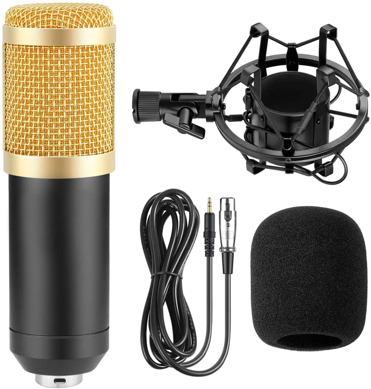 
BM800 bm 800 Studio Condenser Microphone Bundle V8 Sound Card set for webcast live Studio Recording Singing Broadcasting bm-800 