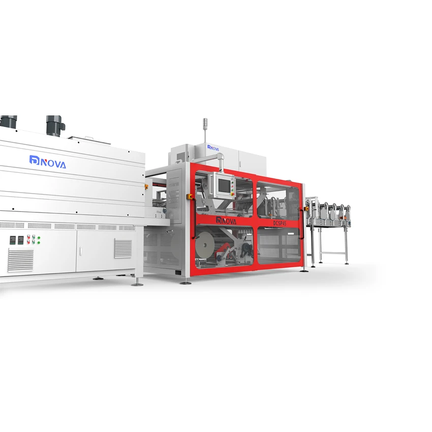Beverage Bottle Shrink Wrapping Machine Water Production Line Automatic Shrink Packer