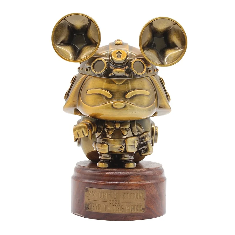 High quality customized cartoon animal model ornaments corporate metal mascot crafts ornaments game trophies