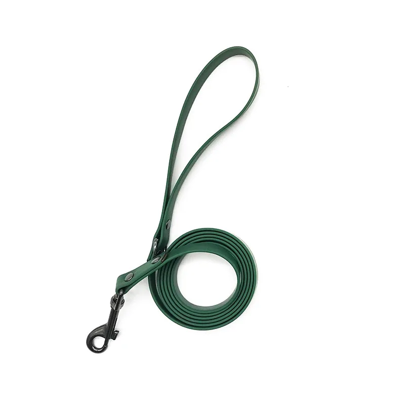 Highly Welcome Waterproof Durable Training Leather Anti-Odor Easy to Clean PVC Coated Webbing Heavy Duty Dog Leash For Camping