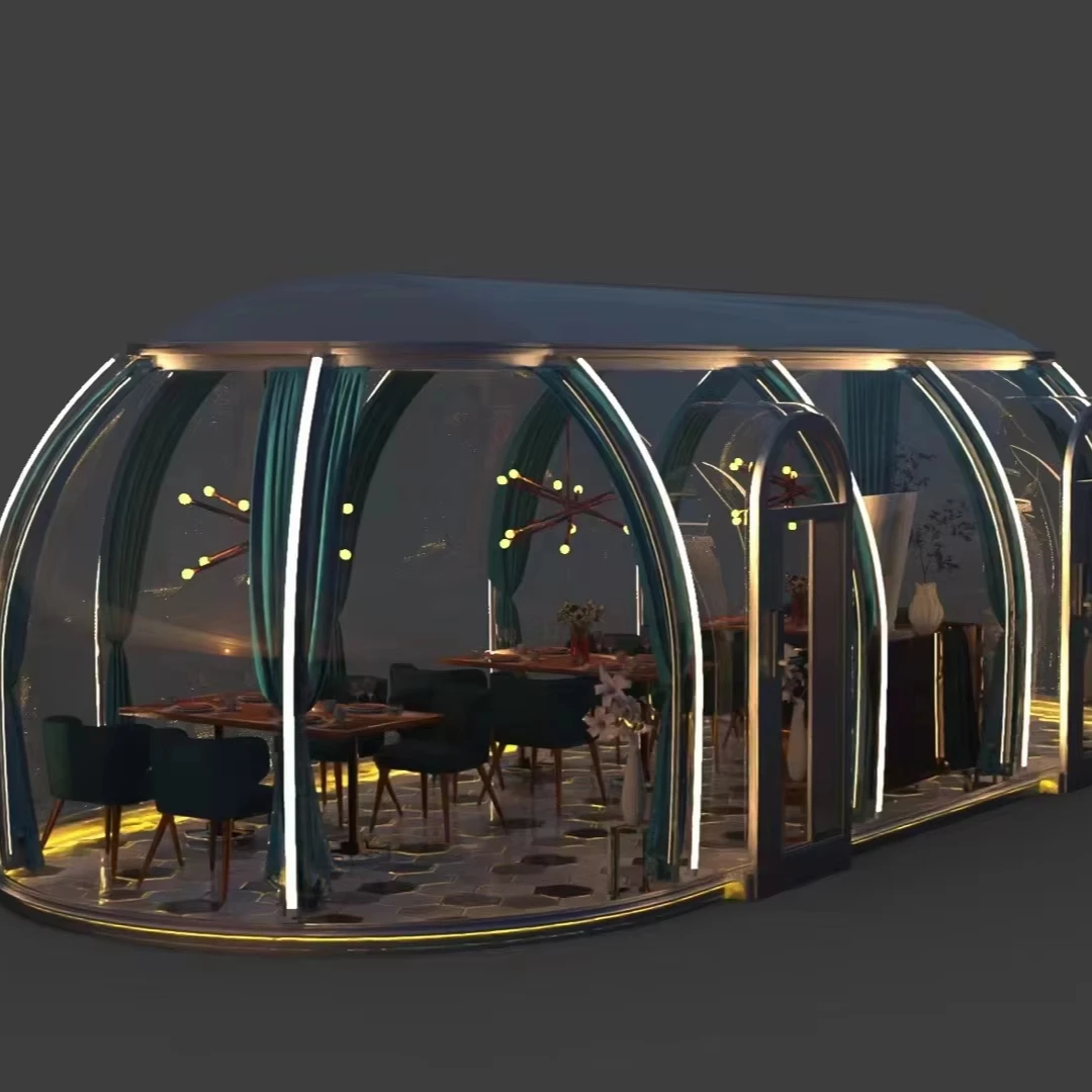 Bubble dome Polycarbonate Tent wedding capsule Dome house For Resorts outdoor Glamping Pod with bathroom