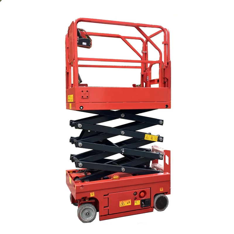 Self-walking scissor lift platform outdoor maintenance small high-altitude operation 6 meters automatic electric lift