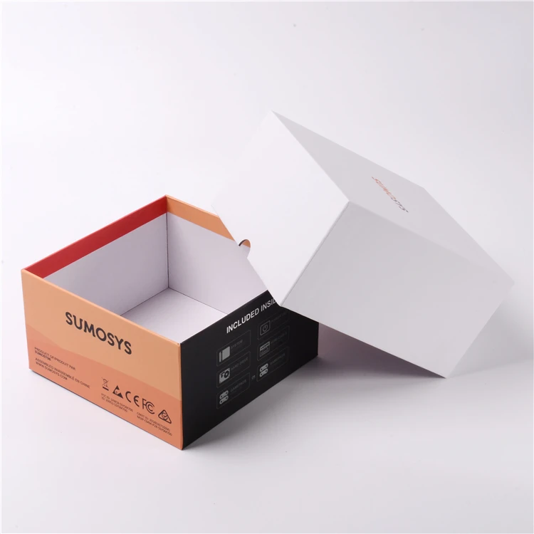 
Custom Square Gift Rigid Paper Box Small Color Box With Lid 