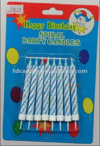 Wholesale Birthday Spiral candles for cake Decorating Delights
