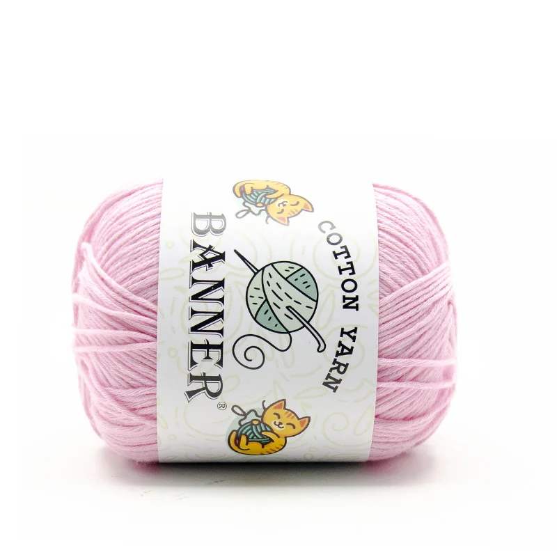 Dyed  Crochet Yarn 100% Cotton Yarn Hand Knitting 8PLY