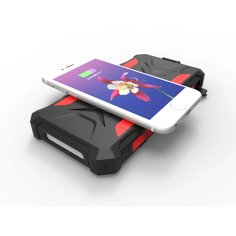 Best Waterproof 36000mAh Solar Charger with Compass Outdoor Solar Power Bank 36000mAh with Two Strong Flashlight Hot on Amazon