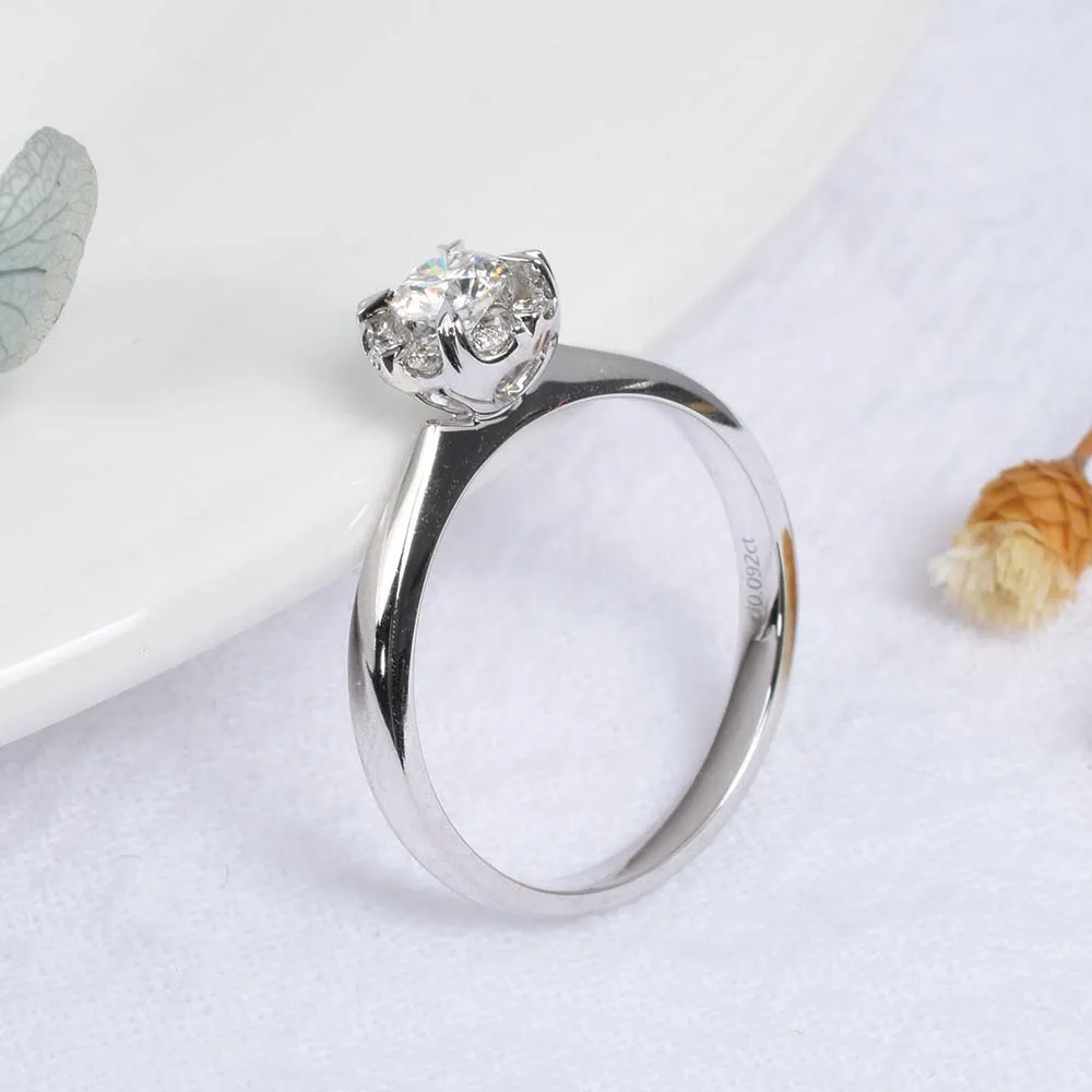 2021 Popular Girls Newest Fashion Jewelry Best Friend Rings 18k White Gold Ring Semi Mount