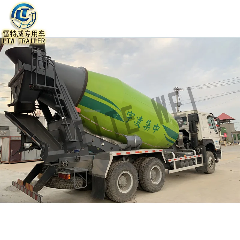 sinotruk howo 371hp 336hp 8 m3 12m3 10m3 used cement truck mixer pump concrete mixing truck