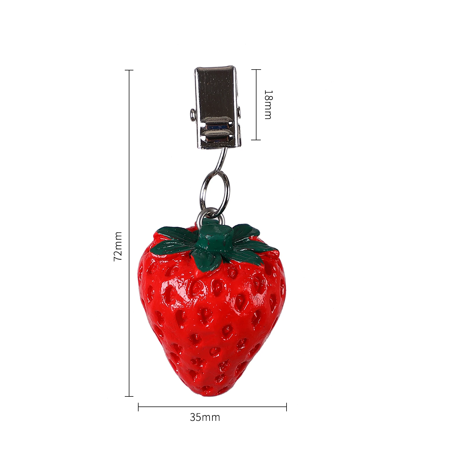 TwoFish Outdoor Table Weights Set of 4 Strawberry Resin Table Cover Tablecloth Weights Clips Handicraft Tablecloth Clips
