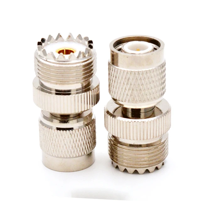 High performance PL259 RF coaxial straight adapter UHF female to TNC male connector