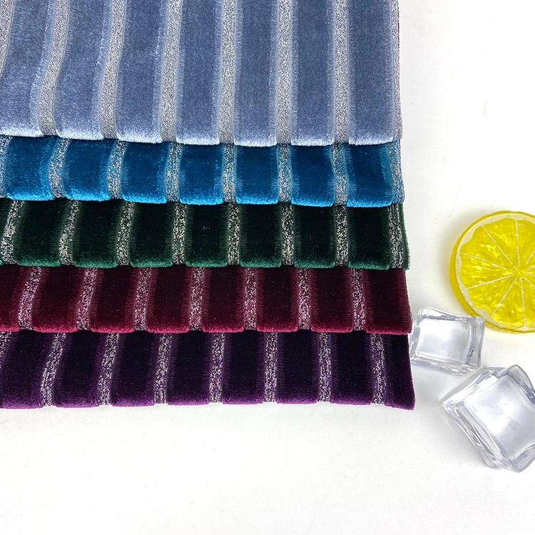 Пользовательский дизайн, легкая ткань для свадебного платья, краска для галстука, серебряная проволока, 240 г, широкая полоска, бархатная ткань