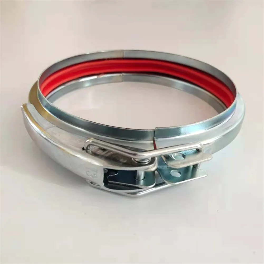 High quality flange pipe ducting clamp with lock for dust system D80-D600 MM