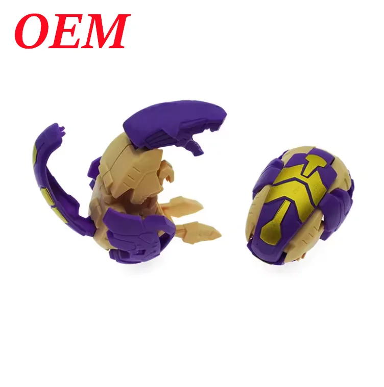 OEM New Style Plastic Deformation Dinosaur Egg Without Printing For Dinosaur Head For Kids Early Education Deformed Toys