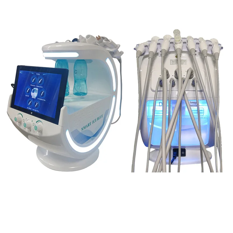 7 in 1 hydra oxygen water peel beauty facials microdermabrasion hydrodermabrasion facial machine with skin care analyzer