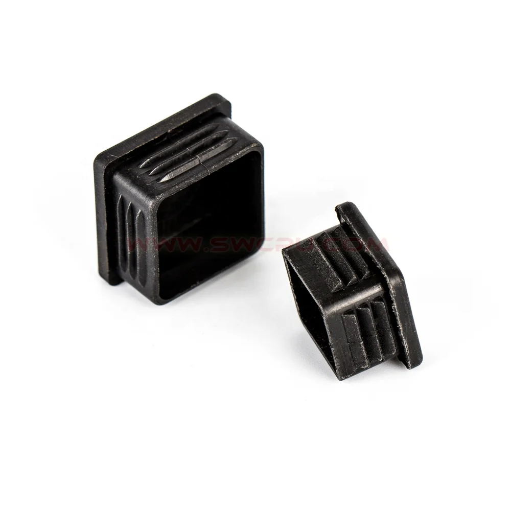 Non-standard 25mm 35mm 45mm screw square pvc plastic end cap