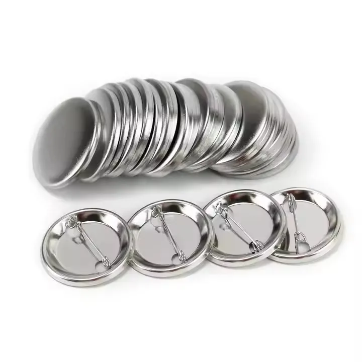 Wholesale Factory Cheap Metal Plastic Blank Raw Materials Custom Tin Back Making Part Round DIY Pin Button Badges